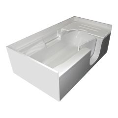 White Left Solo Walk-In Soaker Tub