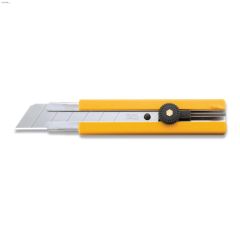 7\" Yellow Ratchet-Lock Snap-Off Utility Knife