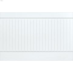 Riviera 1\/4\" x 32\" x 48\" White HDF Wall Panel