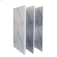 SilveRboard\u00ae 8' x 4' x 1\/2\" Faced Rigid Insulation Sheet