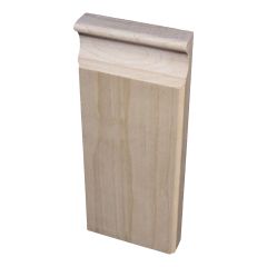 7/8" x 3-3/8" x 8" Solid Clear Pine Plinth Block