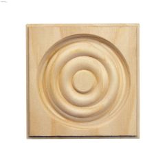 7\/8\" x 2-3\/4\" x 2-3\/4\" Solid Clear Pine Square Corner Block