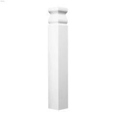 1-1\/4\" x 1-1\/4\" x 9\" White MDF Baseboard Outside Corner
