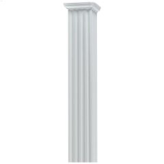 7-1\/4\" x 7-1\/4\" x 10' White Square Column