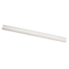 36\" x 31-1\/2\" x 2-1\/2\" White Plastic & Rubber Door Sweep