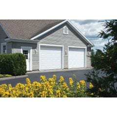 10' x 8' Porte de garage Acadia blanc glace  138