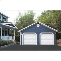 8' x 7' Ice White Dualforce Weatherstripping Garage Door
