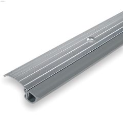 36\" x 1-3\/8\" Aluminum & Vinyl Grey Bumper Door Threshold