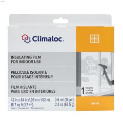 64\" x 42\" x 0.6 mil Clear Insulating Shrink Film With Tape