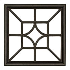 15\" Black Cast Aluminum Square\/Diamond Fence & Gate Insert