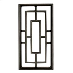 9 x 17\" Black Cast Aluminum Rectangle\u00a0Fence & Gate Insert