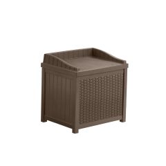 22 gal Wicker Storage Seat