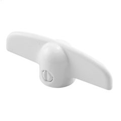 3\/8\" x 3\/4\" x 2-3\/8\" White Casement Operator Tee Handle
