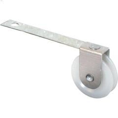 2-1\/2\" x 1\/4\" Nylon\/Plastic Spring Tension Roller Assembly