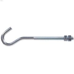 5\/16-18 x 6\" Clothesline Hook Bolt With 2 Hex Nut