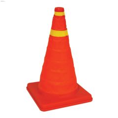 16\" High Visibility Orange Collapsible Safety Cone