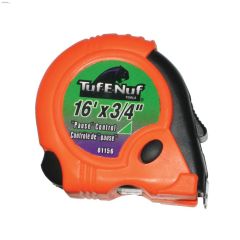 3/4" x 16' Yellow Rubber Jacket Tape Measure