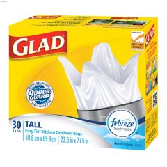 42.5 L White Tall Garbage Bag-30\/Pack