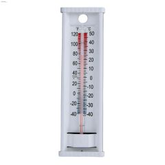 8-1/2" Indoor/Outdoor Wall Mount Aluminum Thermometer