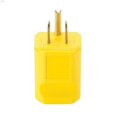 Yellow Straight Blade Plug 15A 125V 2P\/3W