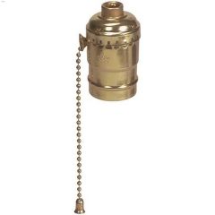 Brass Metal Shell Medium Base Lampholder