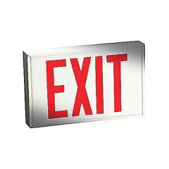 Emergi-Lite\u00ae 1.5 Watt Wall\/Ceiling Metal White LED Exit Sign