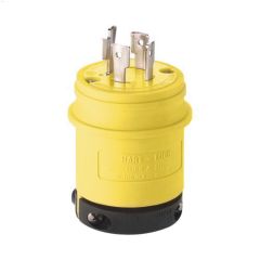 Black\/White Locking Plug 20A 125\/250V 3P\/4W