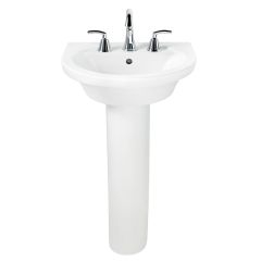 Vitreous China White Tropic & Boulevard Pedestal Sink Leg