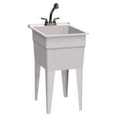 18" Granite Polypropylene All-In-One Laundry Sink