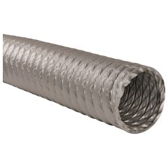 6" x 25" Grey Non-Insulated Vinyl Air Duct