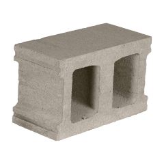 Stretcher Cement Block 10-inch W x 8-inch H x 16-inch L