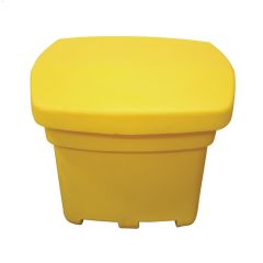 6 cu. ft. Yellow Ice Melter & Rock Salt Storage Bin