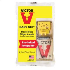 Victor\u00ae Easy Set\u00ae Wood Mouse Trap-2\/Pack