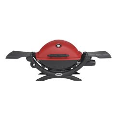 Q 1200 Weber Red Portable Gas Grill