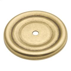 1-7\/8\" Zinc Lancaster Hand Polished Knob Backplate
