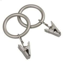 Real Home Antique Pewter Curtain Clip Ring-14\/Pack