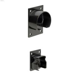 Black Top & Bottom Wall Bracket