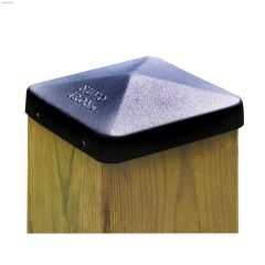 Eazy Cap\u2122 Black Pyramid Ornamental Post Cap