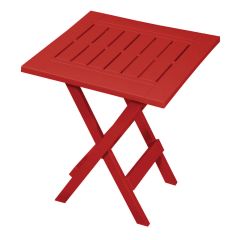 Adirondack Crimson Red Folding Patio Side Table