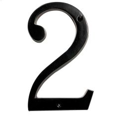 4" Aluminum Black Heritage Classic House Number