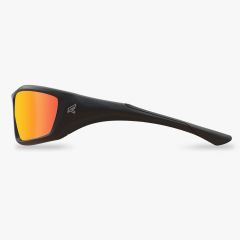 Robson Black Temple Aqua Precision Red Mirror Safety Glasses