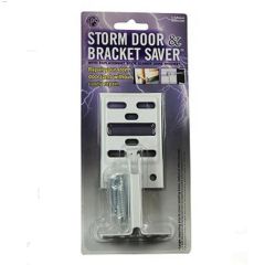 White Storm Door & Bracket Saver