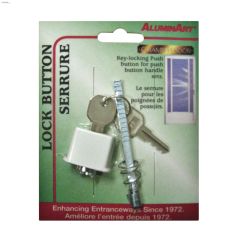 White Key-Locking Push Button