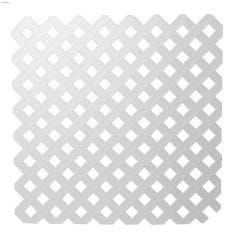 White Plastic Privacy Lattice 4' x 8'