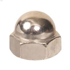 6-32 Nickel Plated Acorn Nuts-4\/Pack