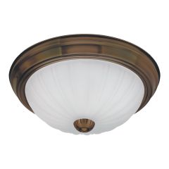 13" Melon Flushmount