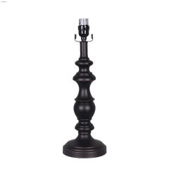 18.5\" Medium Lamp Base Oil Rubbed Bronze Spool