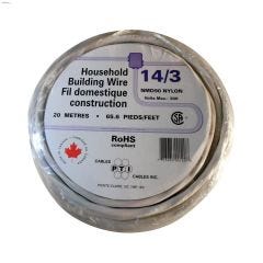 20m 14\/3 White Wire