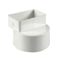 PVC Downspout Adapter Offset