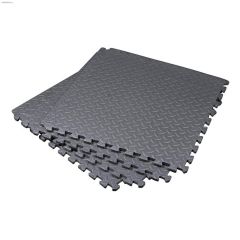 2' x 2' Grey Interlocking Foam Mat-4\/Pack